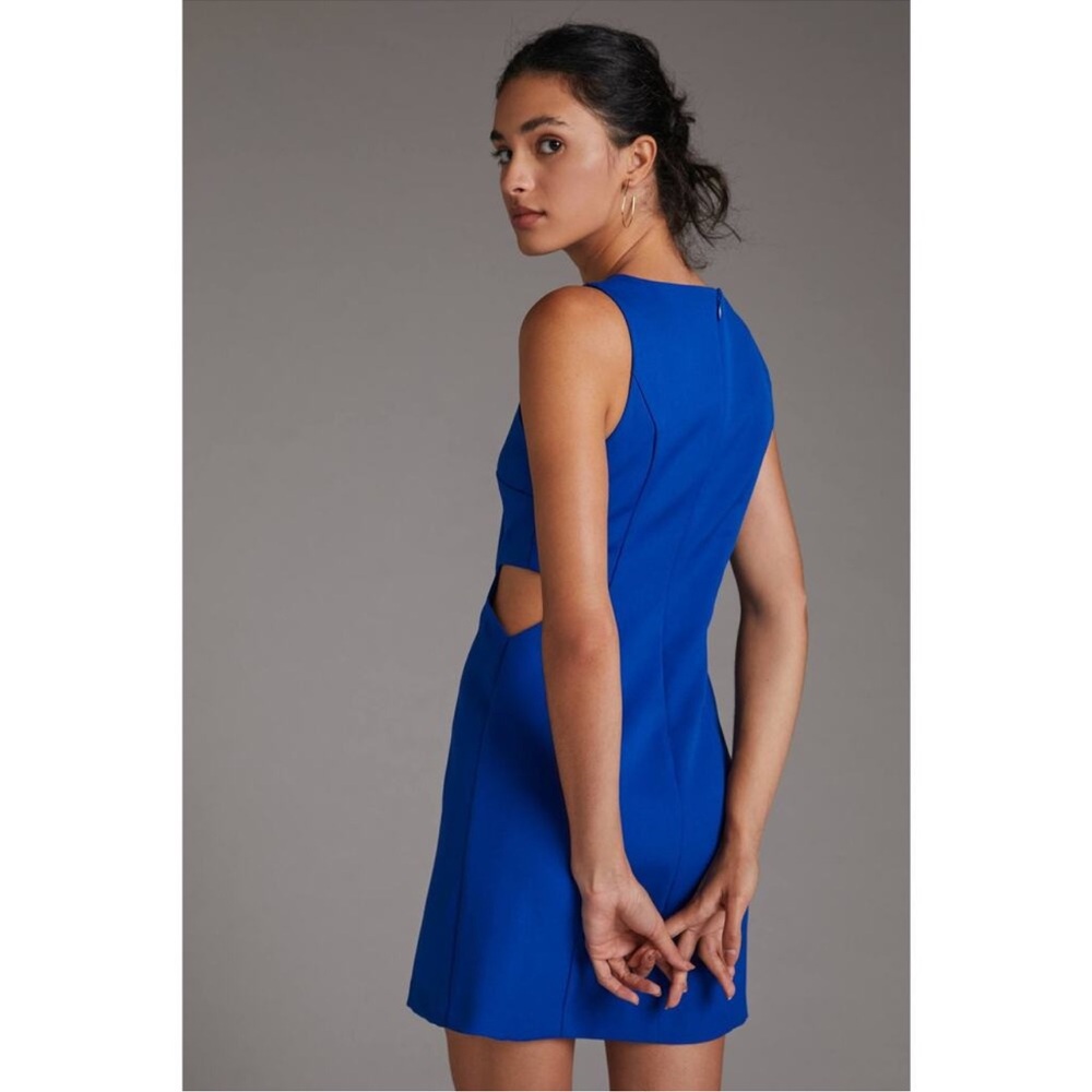 Anthropologie Vibrant Blue Backless Dress